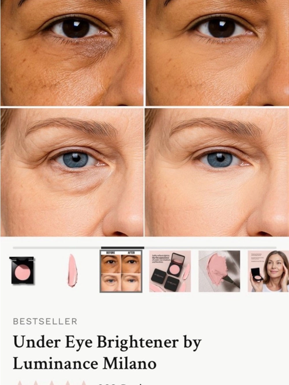Luminance Milano Under Eye Brightener — Soft Pink Under-Eye Corrector - Picture 5 of 6